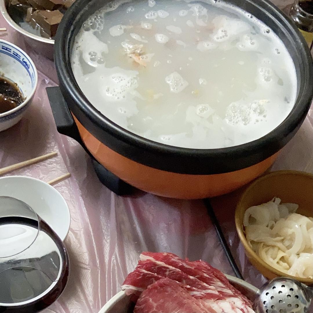 隔夜饭也可以打粥底火锅🤓