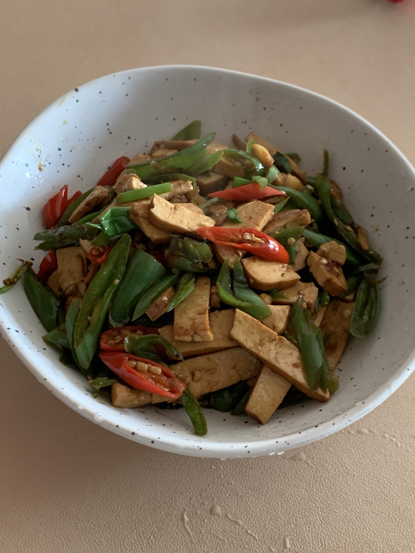 青椒炒豆干