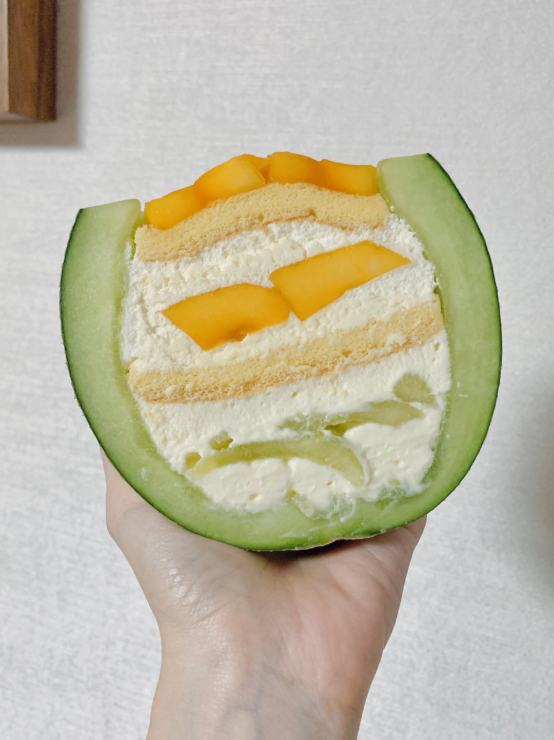 整个蜜瓜蛋糕【松下烤箱NB-DM300Y】