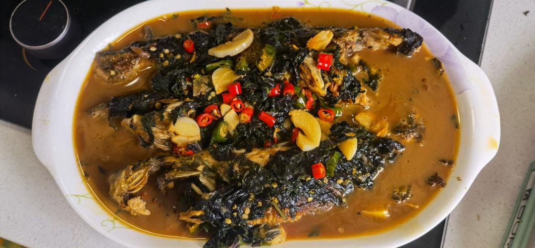 超级下饭鲜香紫苏焖黄骨鱼