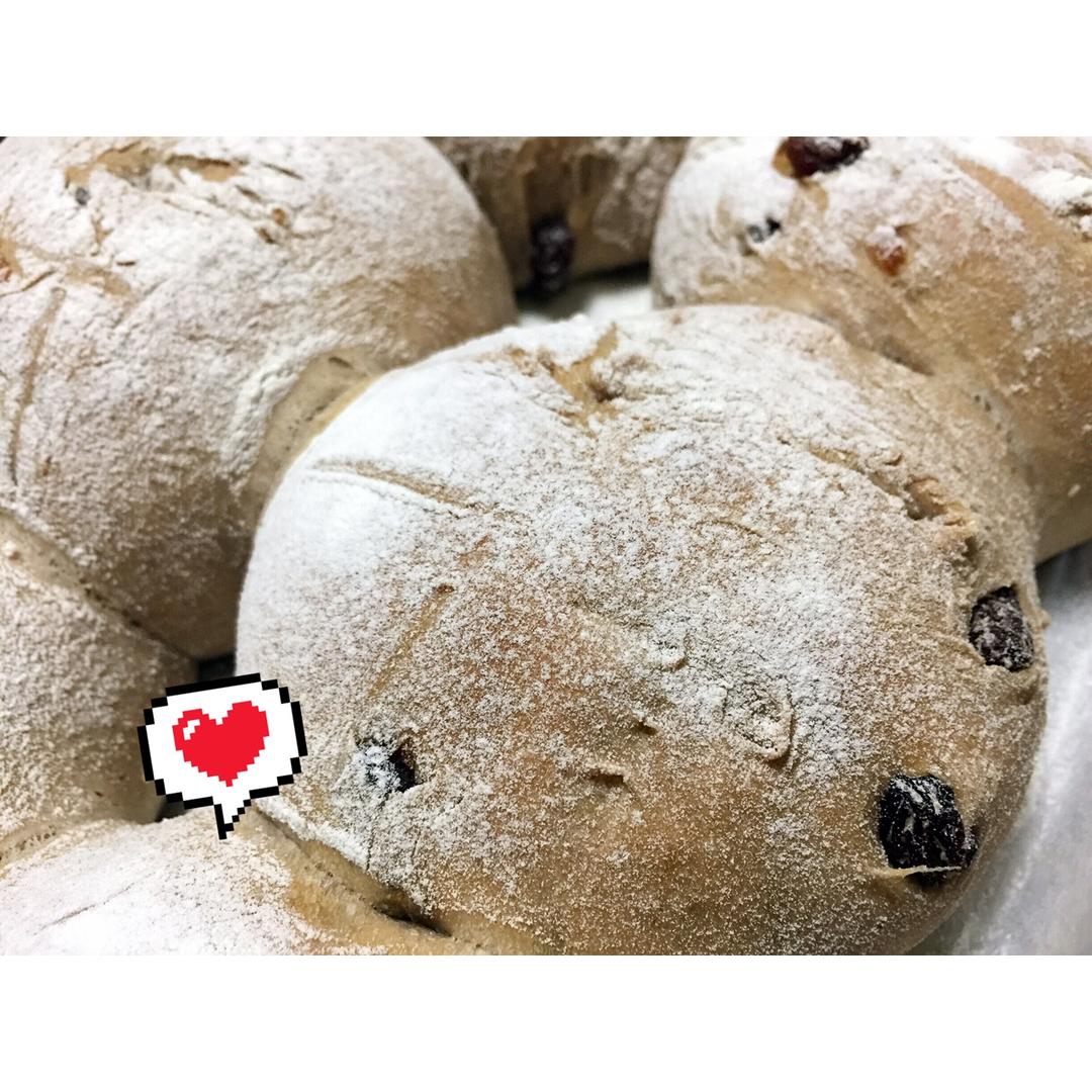 红酒桂圆全麦软欧