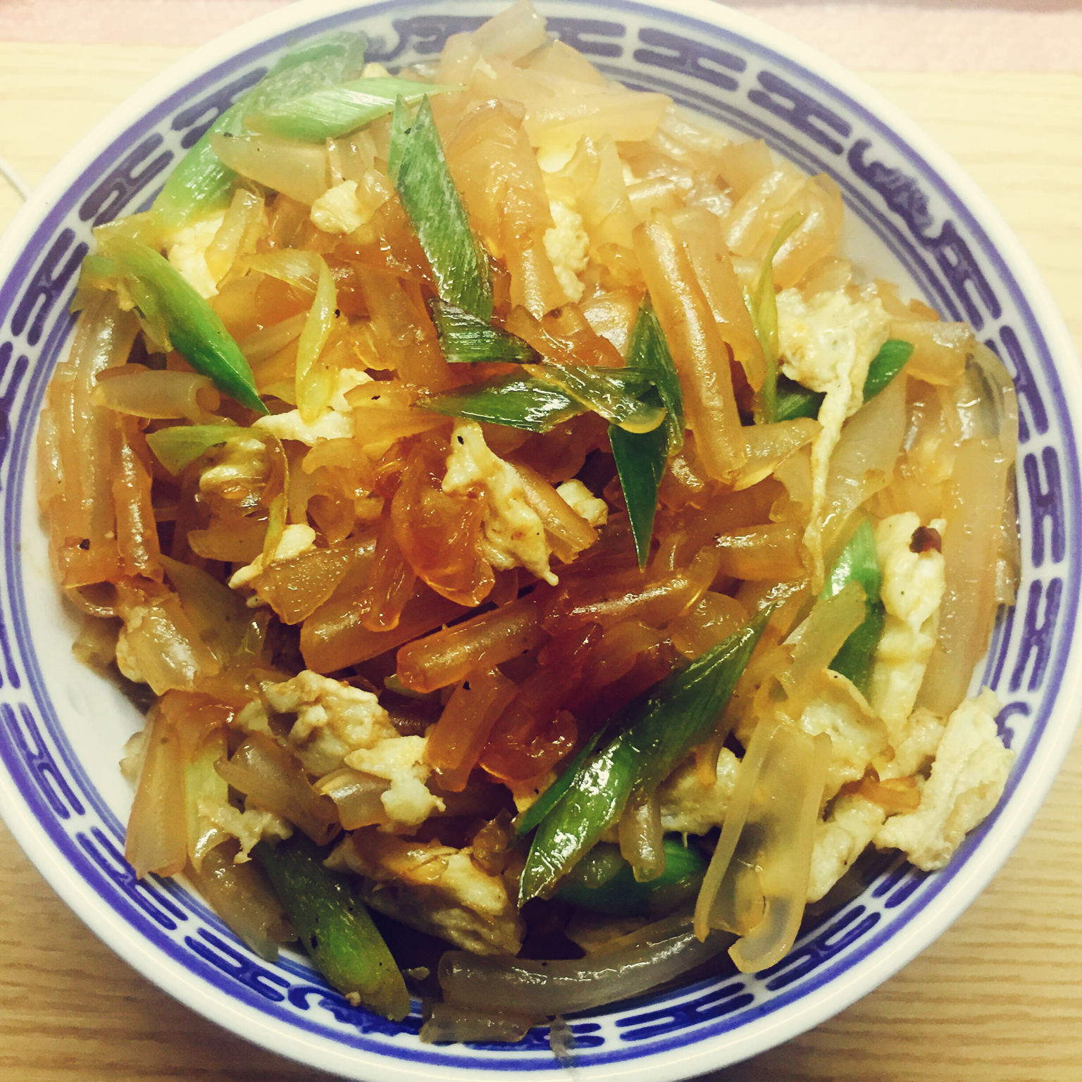 粉皮炒蛋
