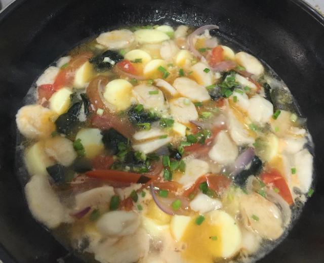 番茄海带鱼丸豆腐汤的做法