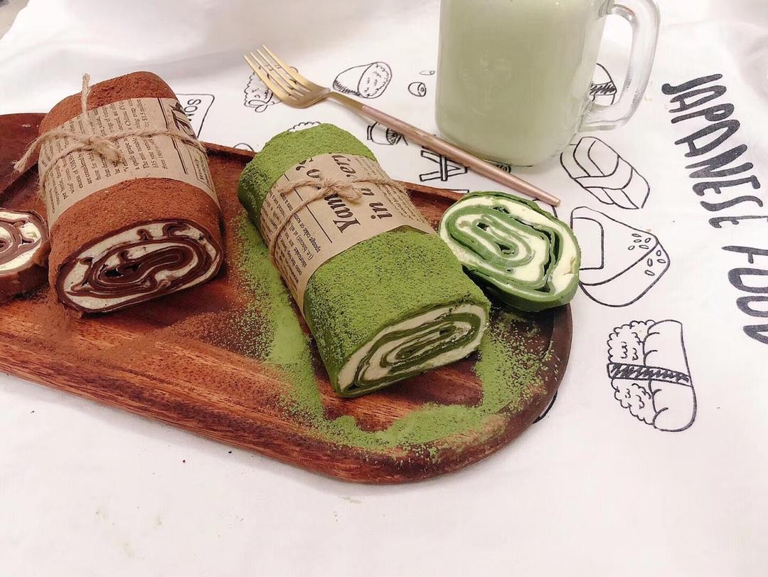 【抹茶毛巾卷】