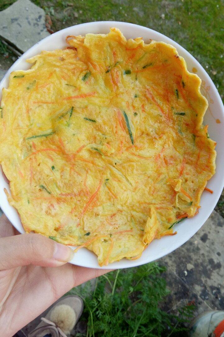 快手早餐之胡萝卜鸡蛋煎饼