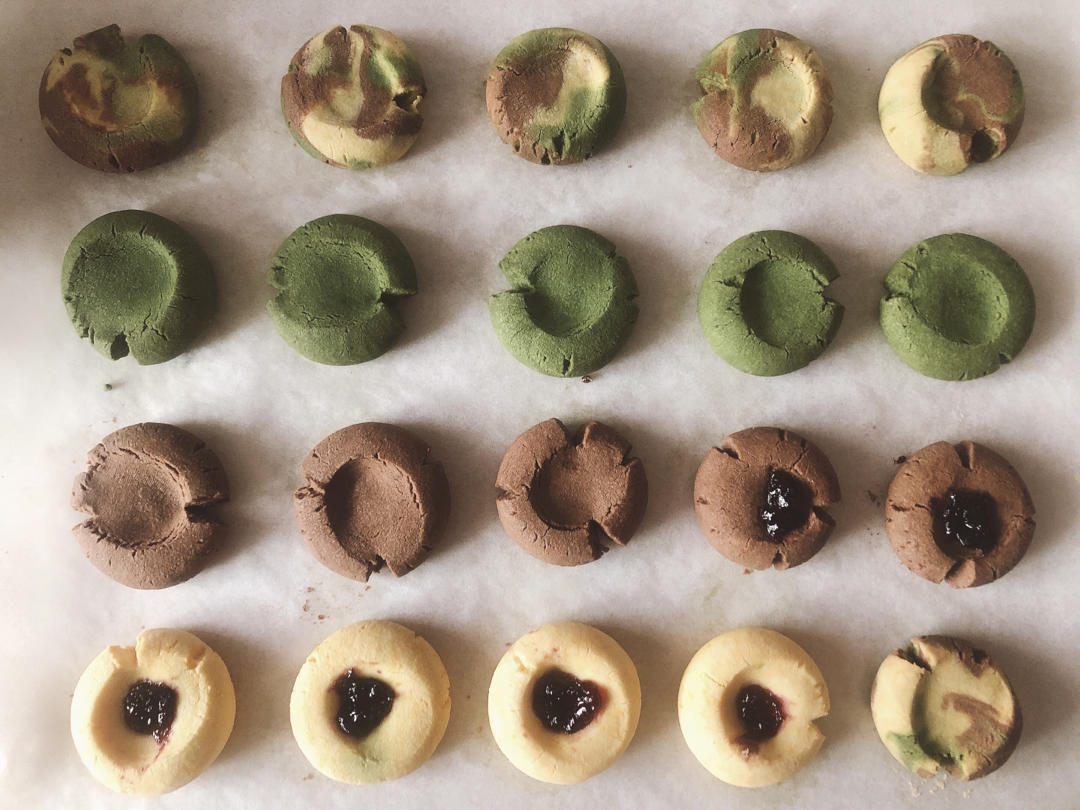 迷彩玛格丽特小饼干‼️超可爱的三色组合