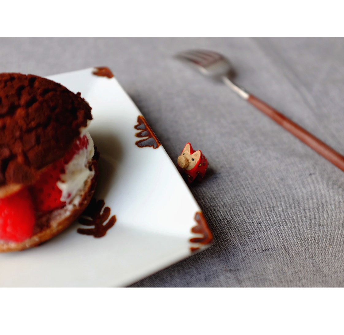 巧克力酥皮泡芙