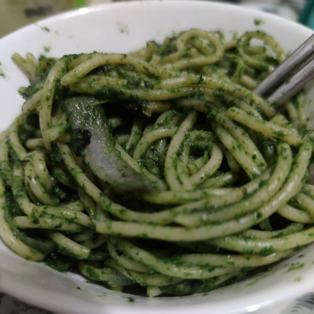 健康低卡吃意面——菠菜意大利面