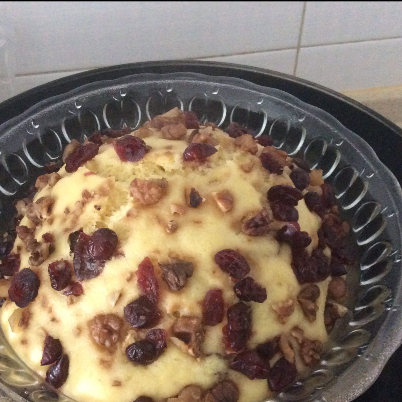 葡萄干玉米面发糕