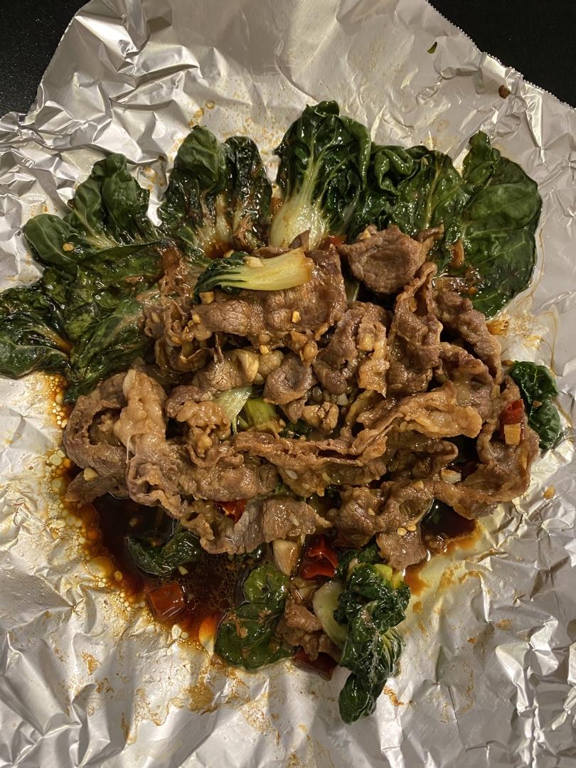 平底锅锡纸肥牛