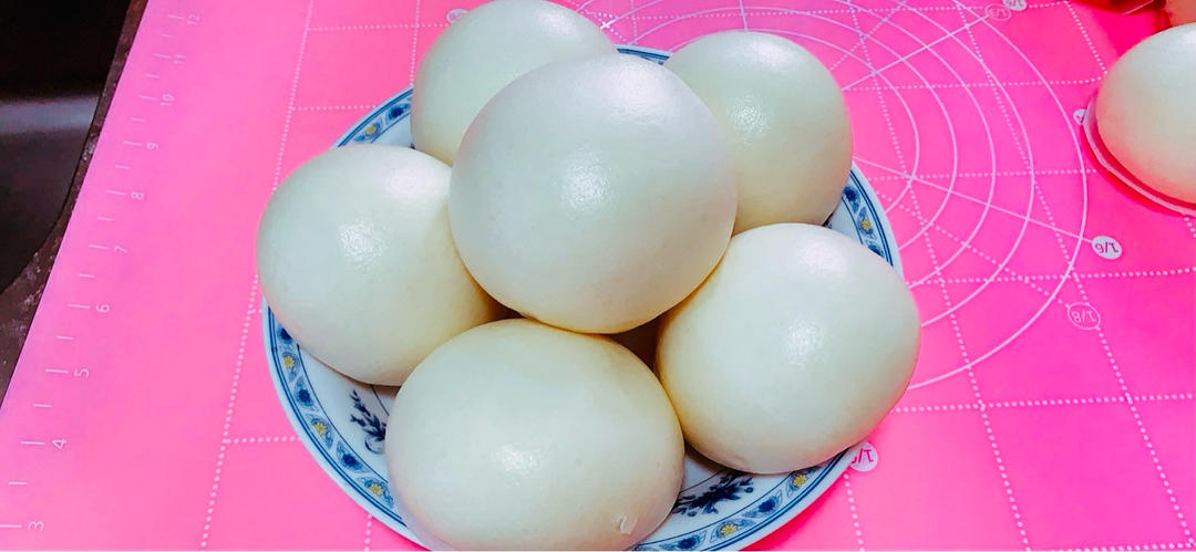 烫面馒头（一次发酵，个个水光肌）
