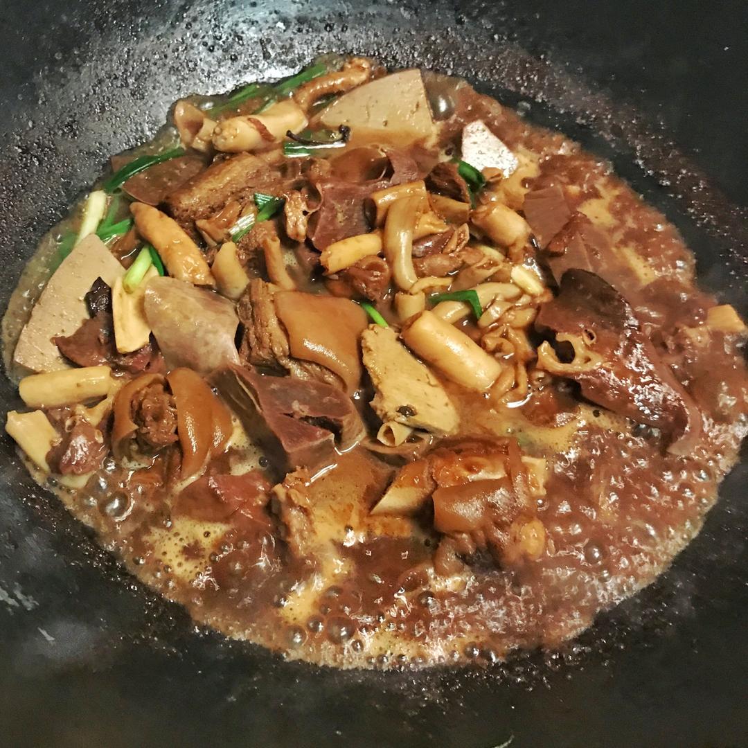 红烧羊肉、羊肚、羊爪