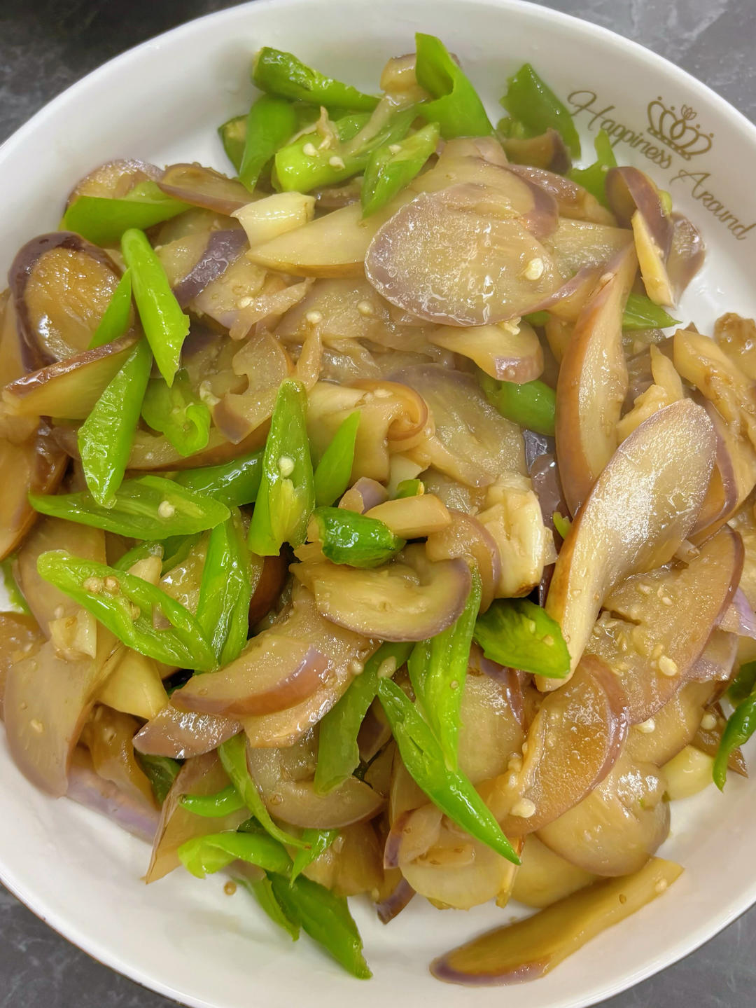 青椒炒茄子