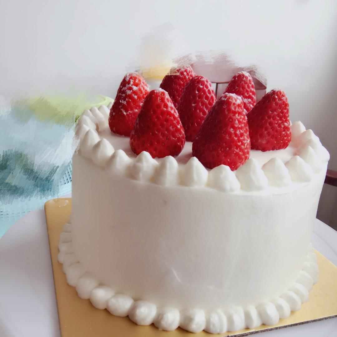 尔喵毛做的tinrry草莓奶油蛋糕8寸配方