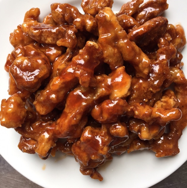 小丁-7做的糖醋里脊sweet & sour pork