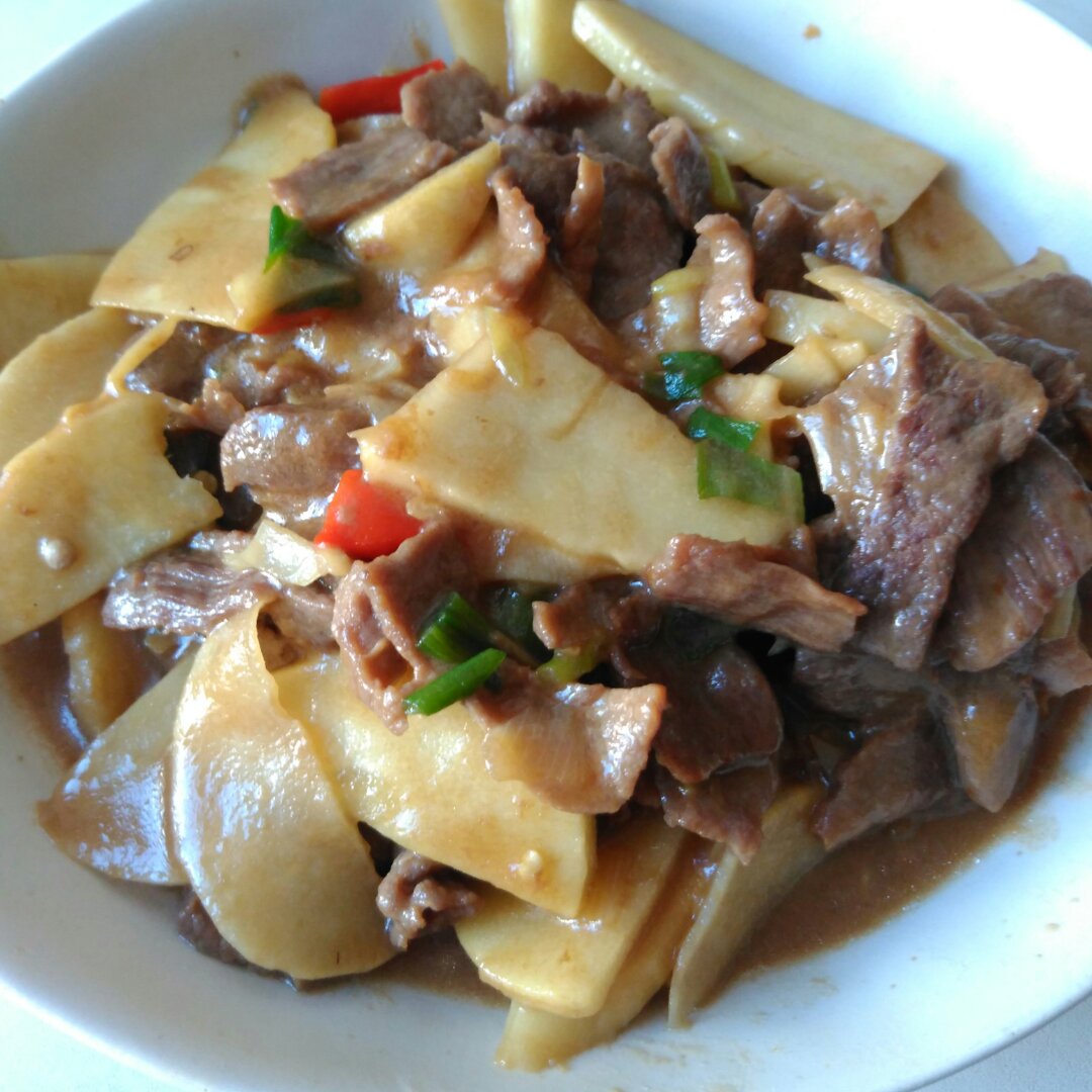 蚝油冬笋牛肉