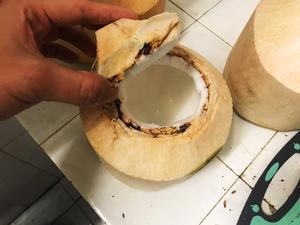 椰奶冻(椰子冻)附开椰子法的做法 步骤7