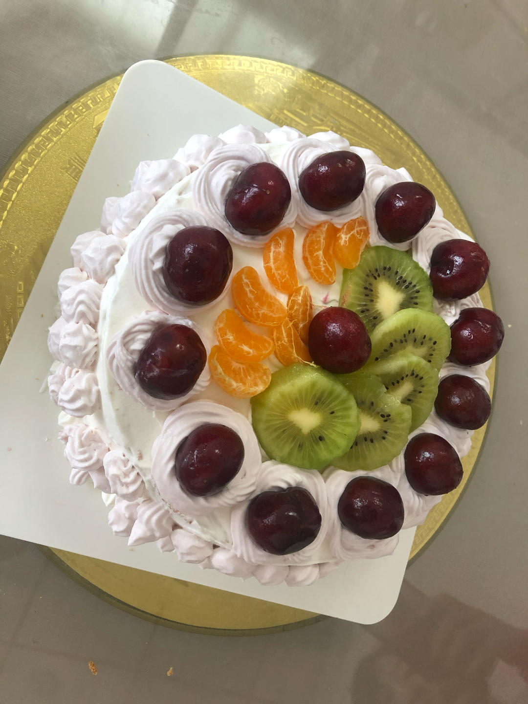 花瓣渐层蛋糕（简单裱花，只要会打发奶油）圣诞梦幻款