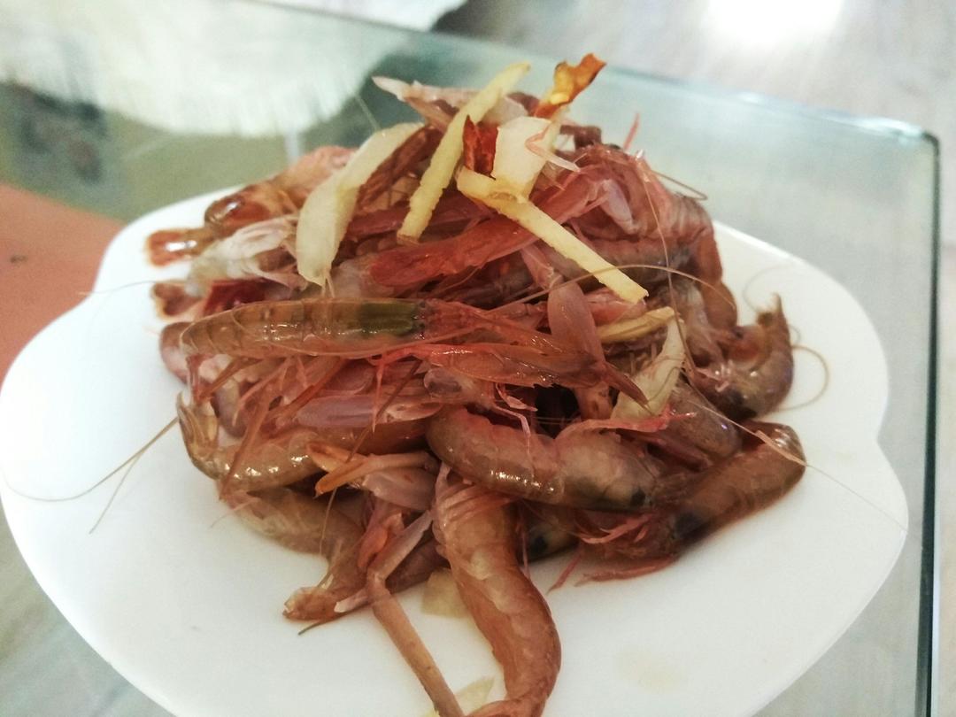 下酒菜～生拌嘎巴虾