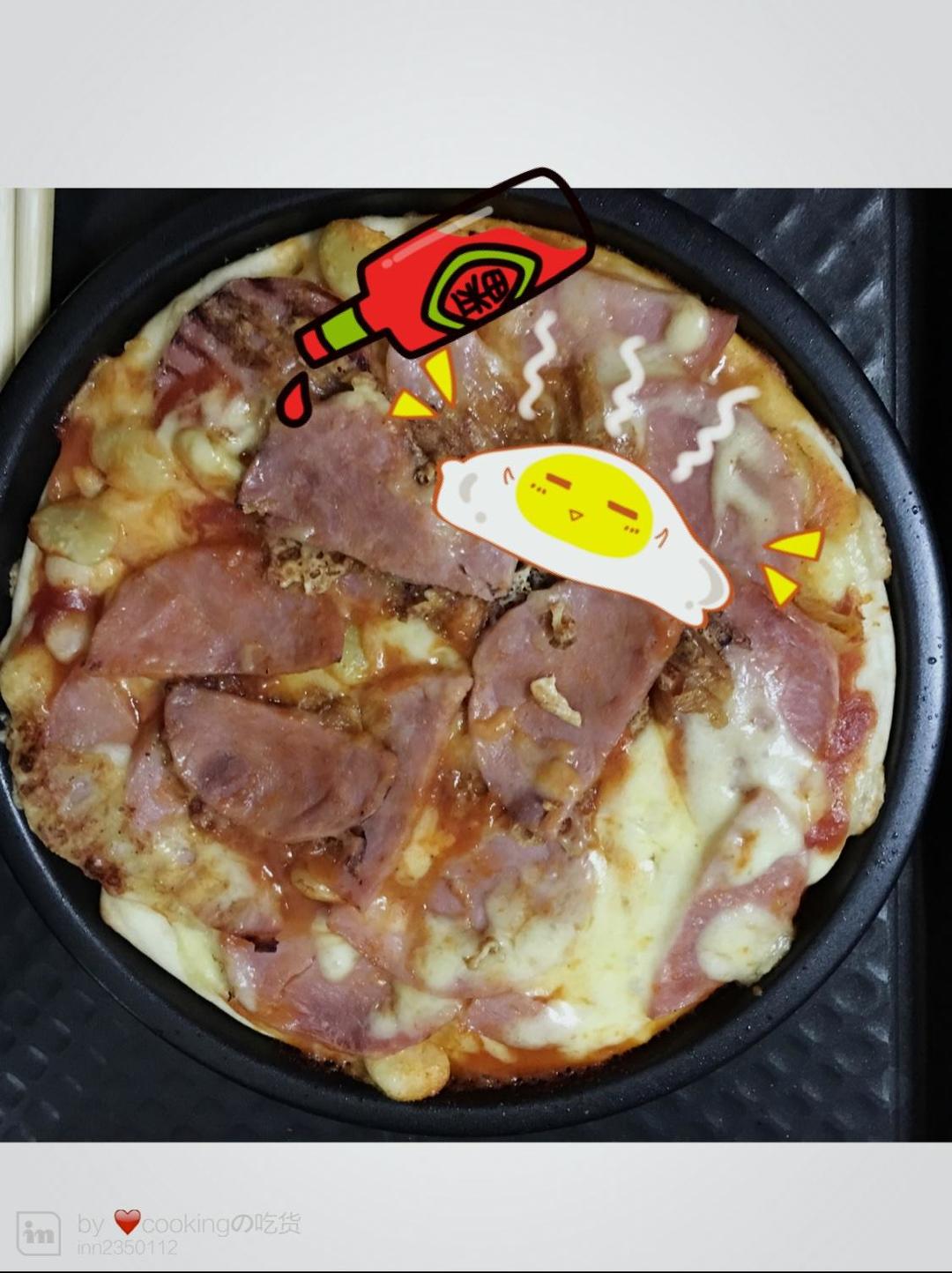 电饼铛&面包机版七寸披萨🍕的做法