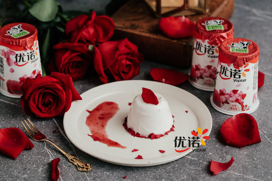 玫瑰蔓越莓奶冻的做法