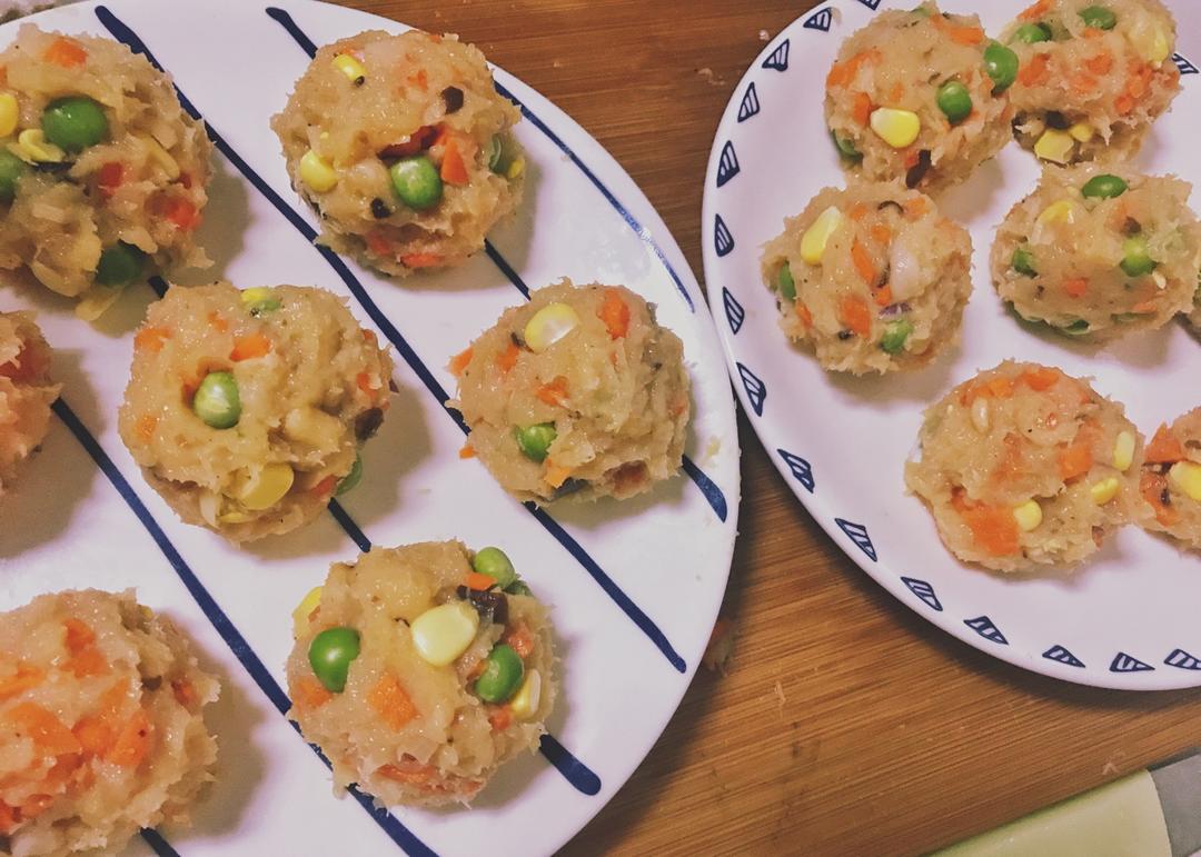 香菇胡萝卜鸡胸肉丸