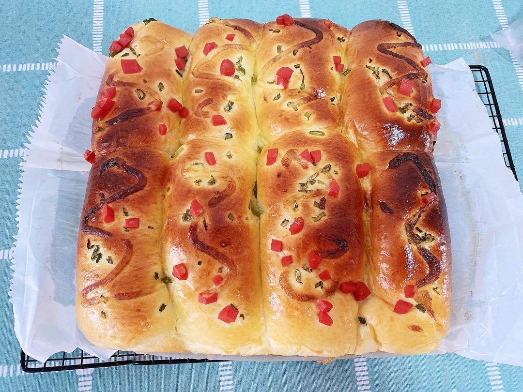 香葱火腿肉松面包