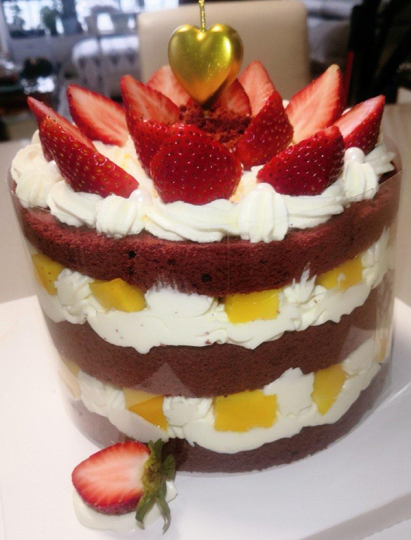 暖心红丝绒蛋糕［6寸绵软戚风版 ］