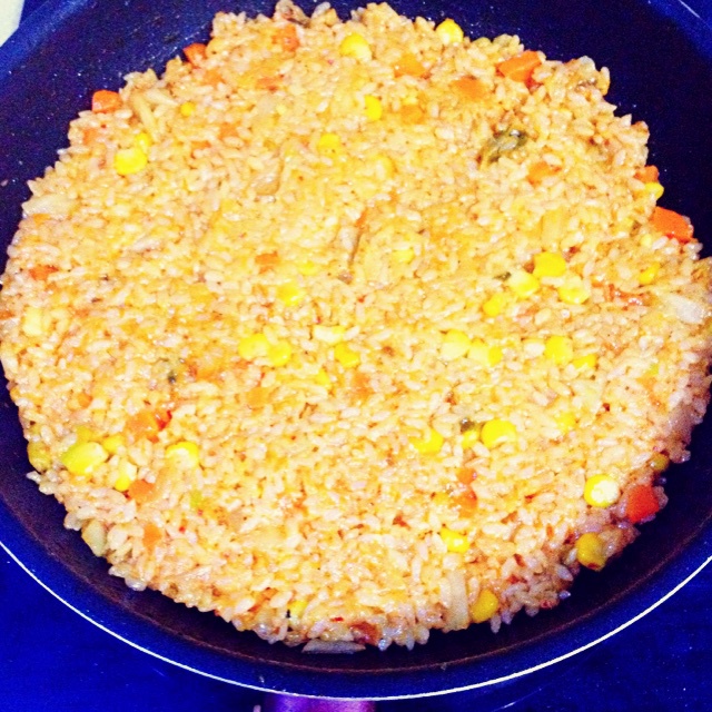 火炉火版 芝士泡菜玉米炒饭