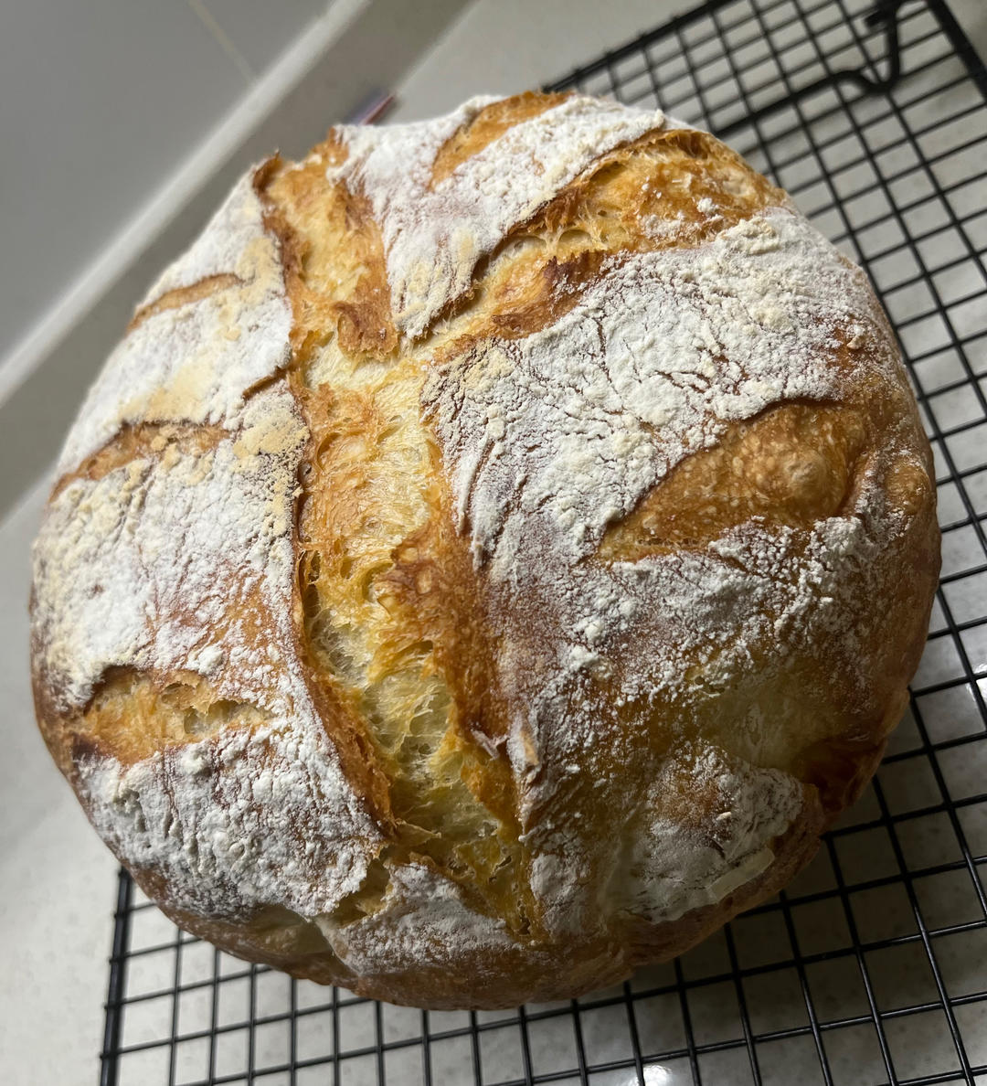 铸铁锅烤欧包【北鼎铸铁珐琅锅食谱】