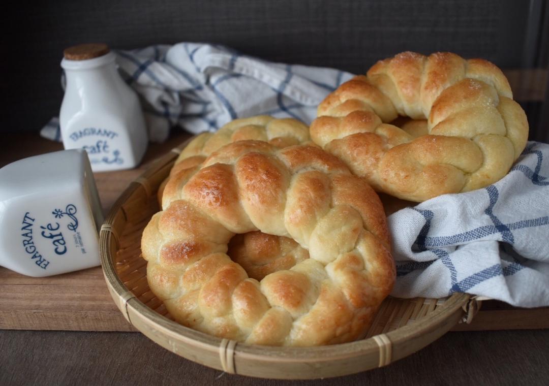 辫子沙糖面包（酵母面种）