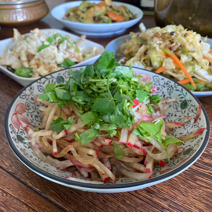 超级下饭的香菜萝卜丝