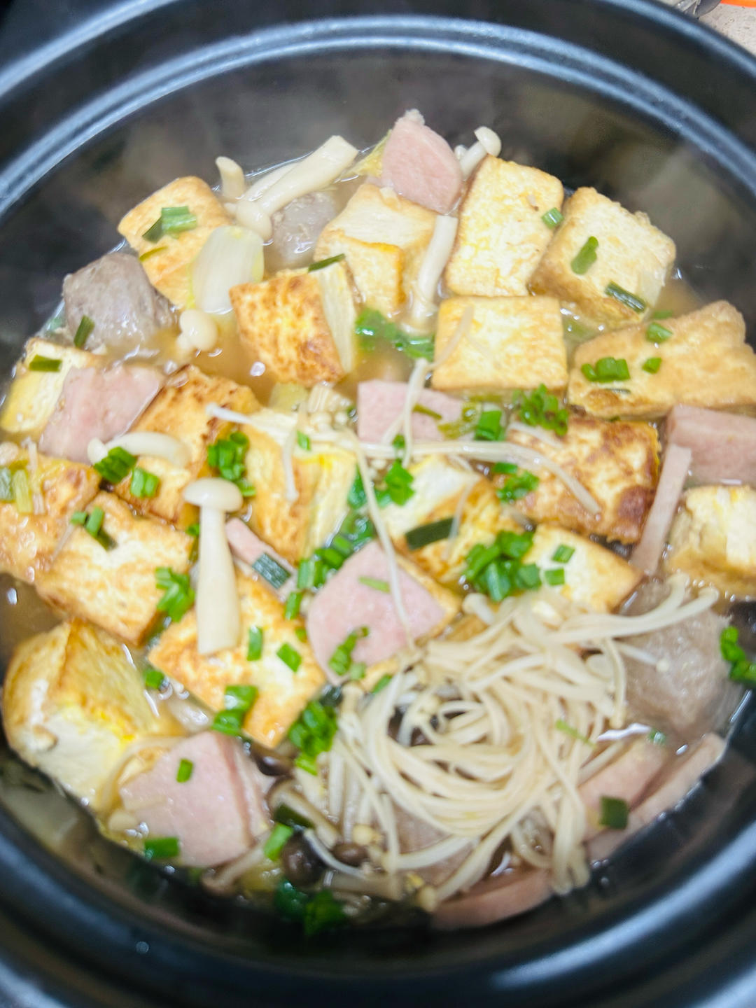 白菜豆腐煲
