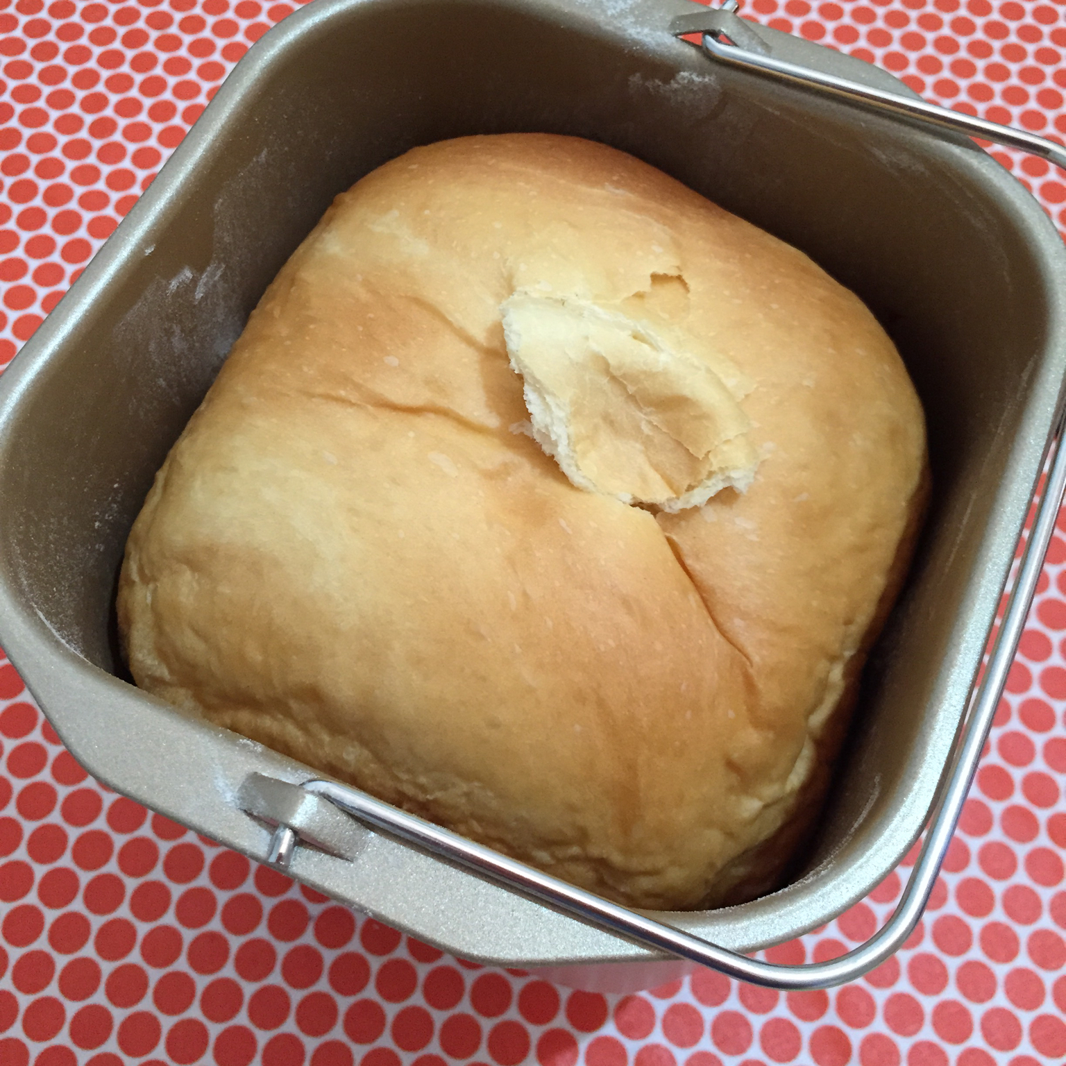 超级好吃的原味面包（面包机版）