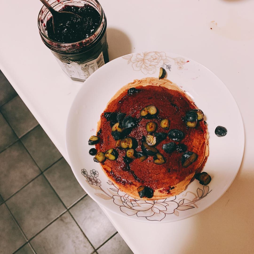 香蕉松饼(无油无糖全麦粉版)