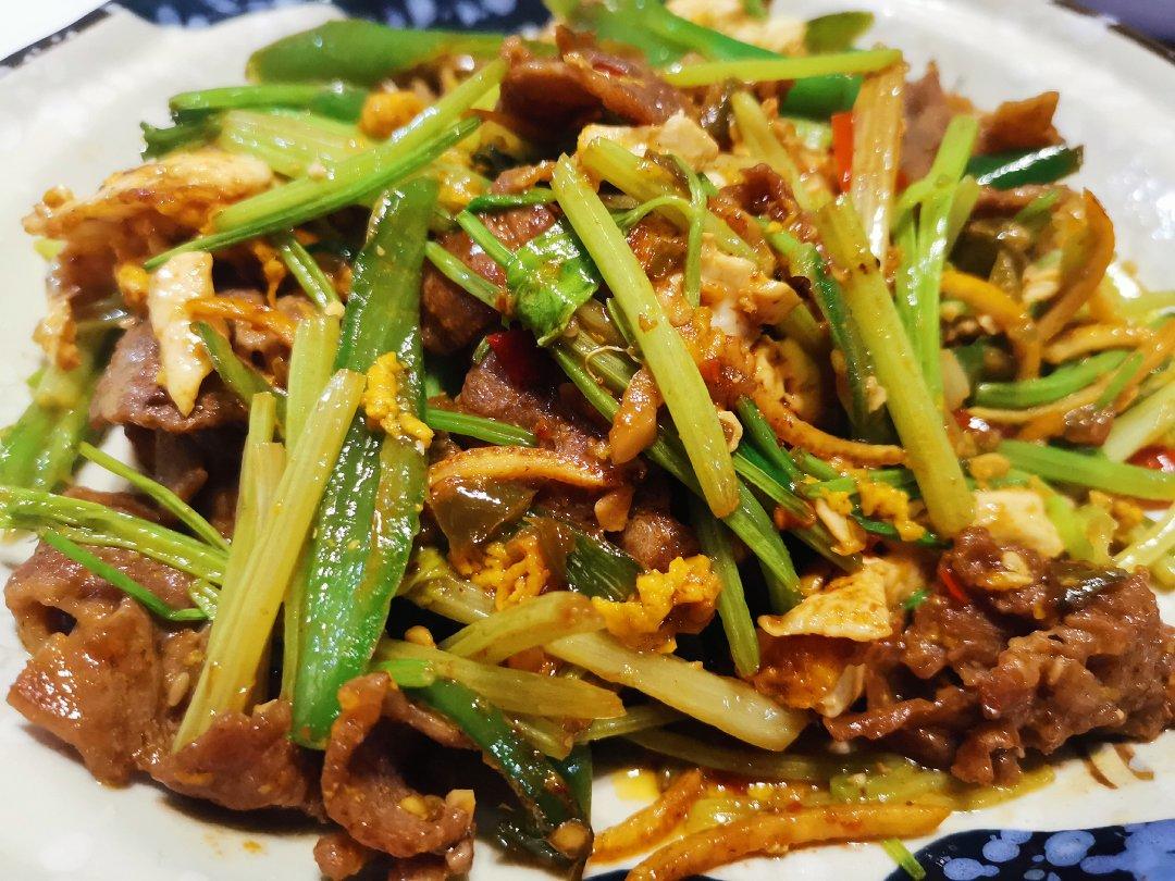 香辣芹菜牛肉