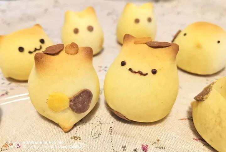 软萌可爱的日式猫咪烧果子 奶香浓郁 超简单