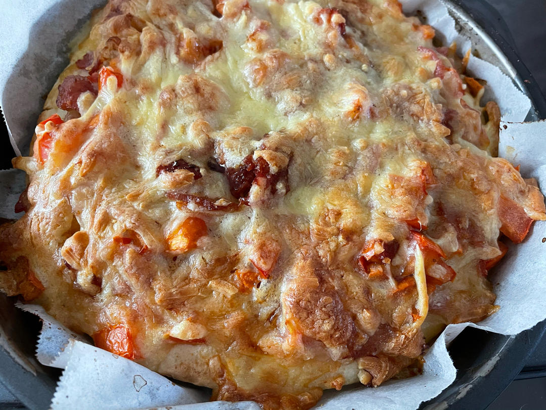 在家做披萨🍕做法超简单，保证你一学就会🙊🙊