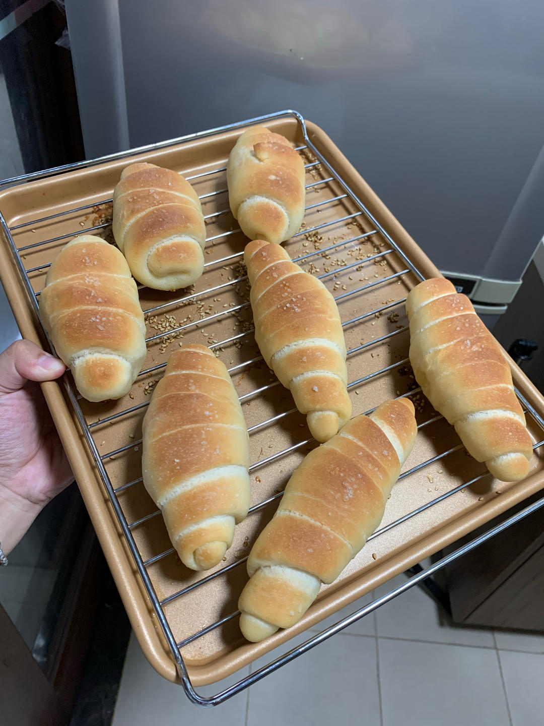日式海盐卷，层次分明，咸香酥脆