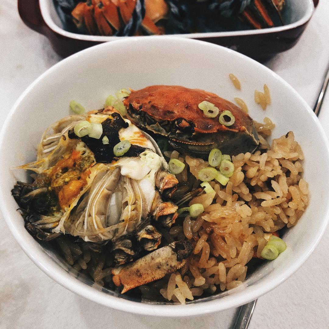 大闸蟹焖饭