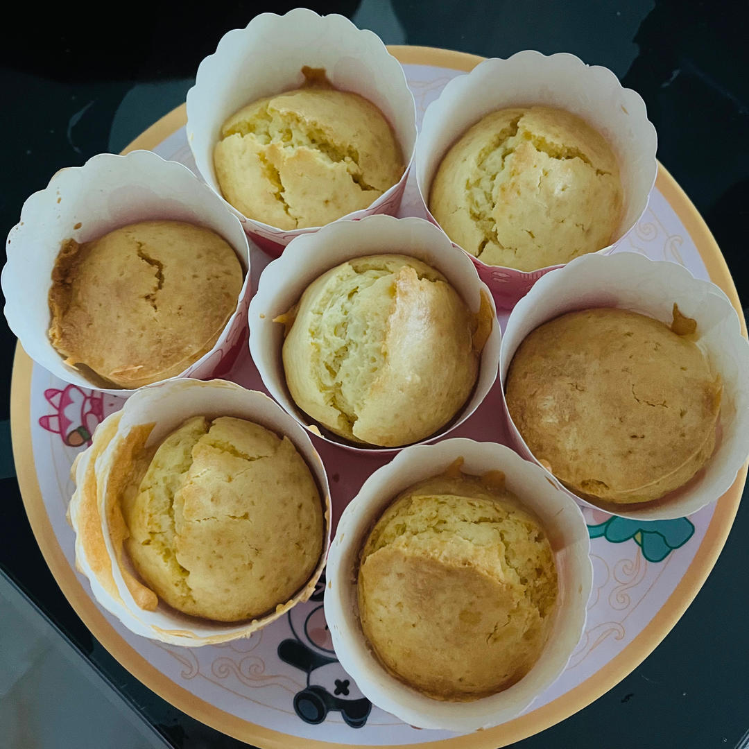 空气炸锅纸杯麦芬蛋糕（超简单）