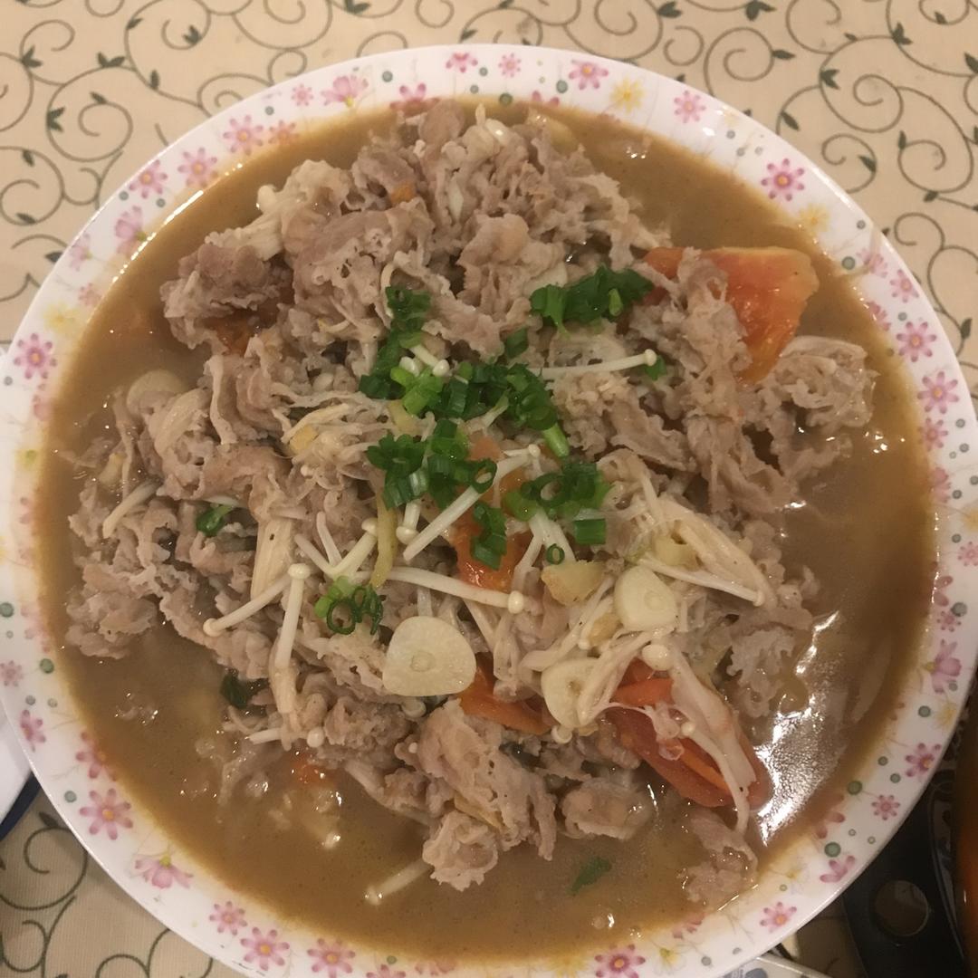 私家酸汤肥牛金针菇