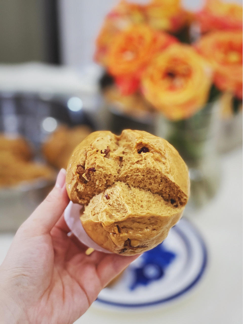 妥妥的红糖开花馒头