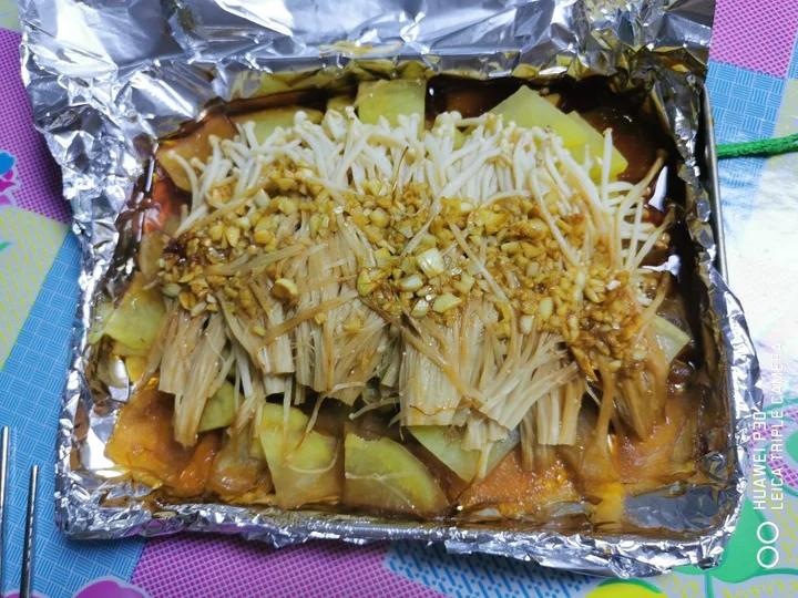 锡纸金针菇土豆片