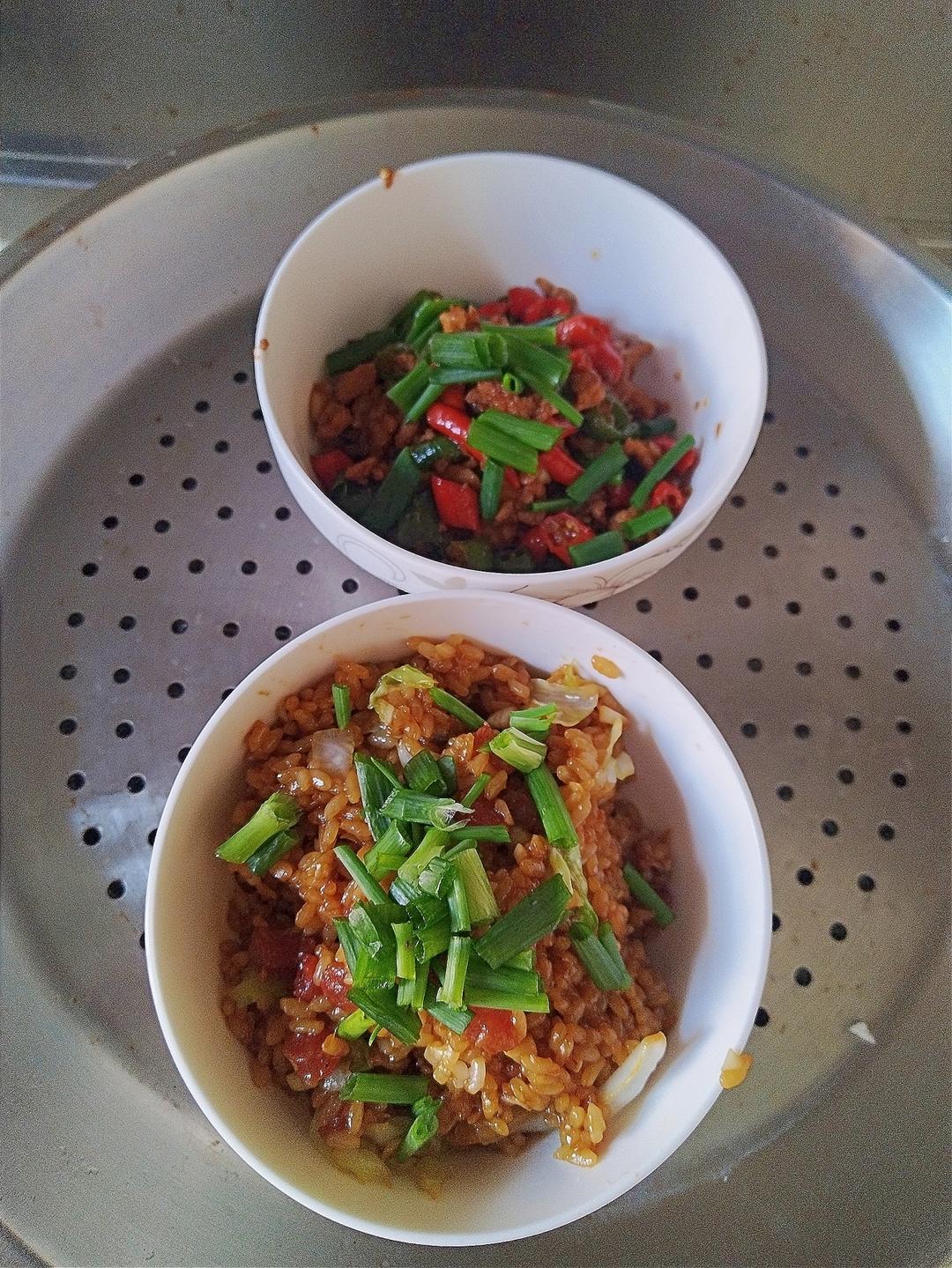 广式波波肠炒饭