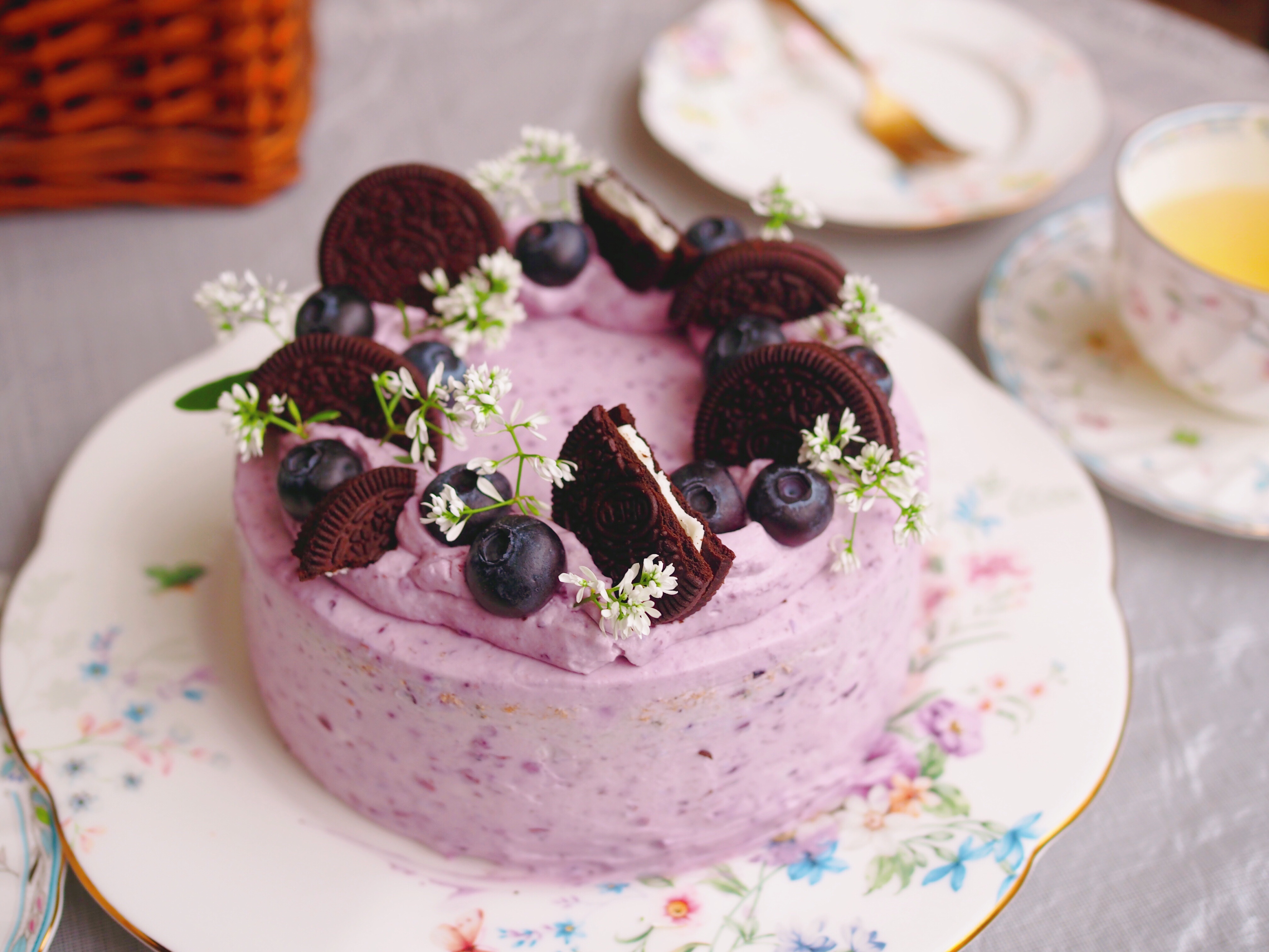 奥利奥蓝莓奶油蛋糕的做法