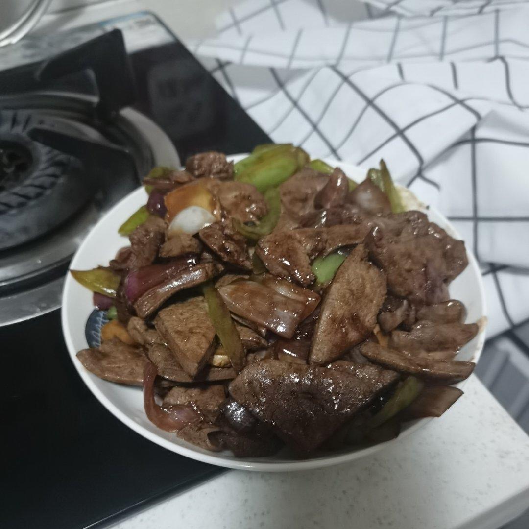 爆炒猪肝家庭做法