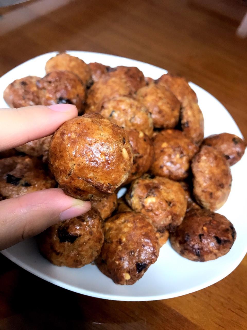 红枣红糖核桃饼干