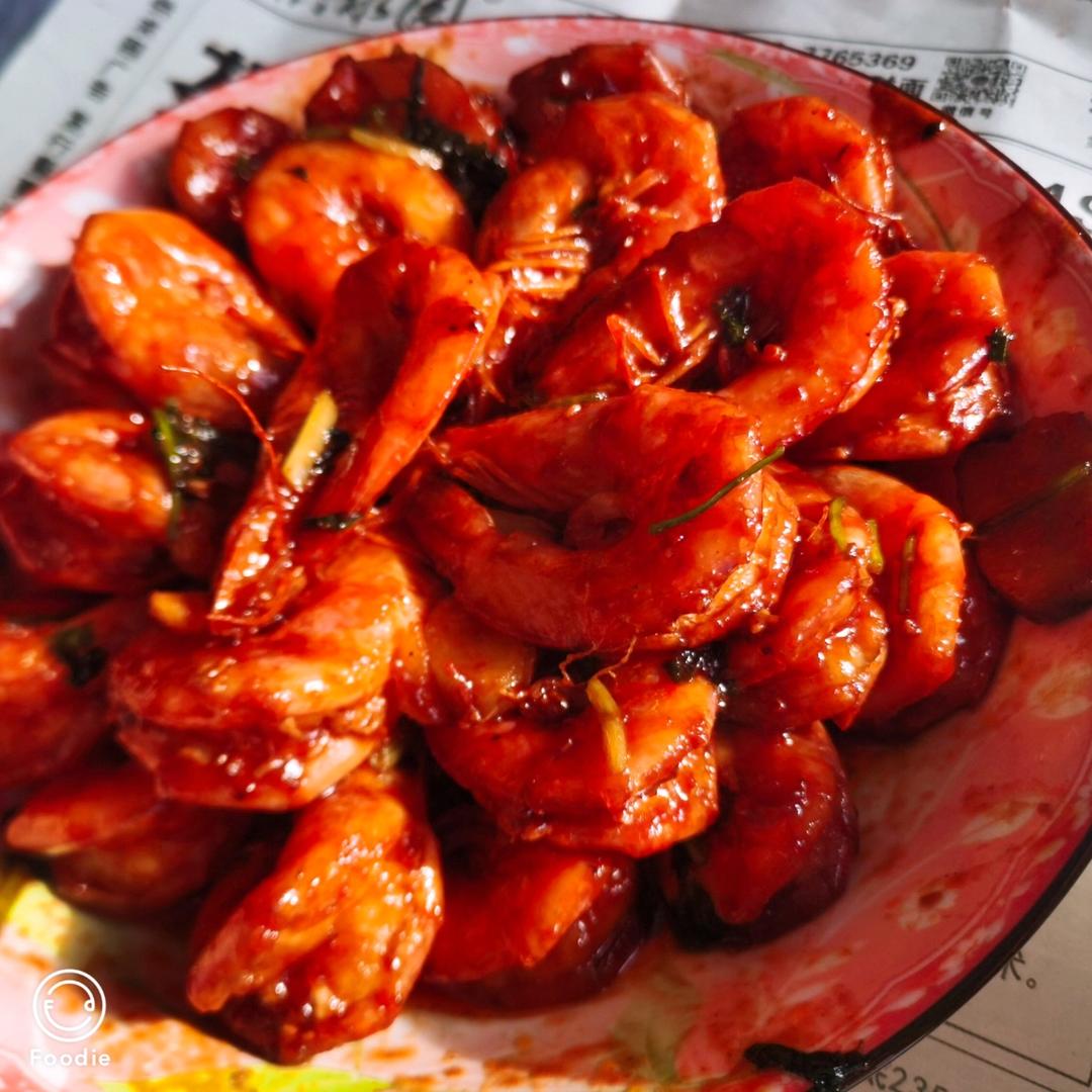 家庭版油焖大虾