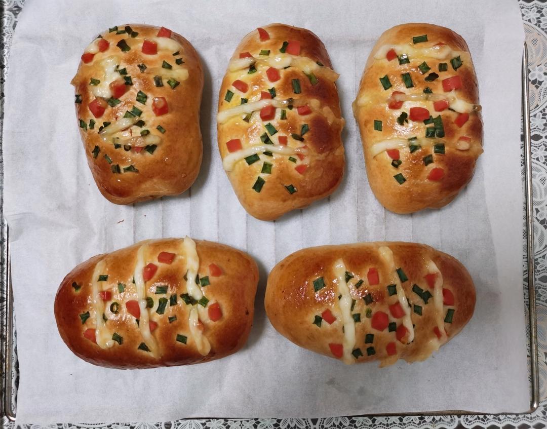 香葱火腿肉松面包